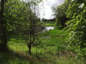 Část Bürgersee, poloslepého levobřežního ramene Labe nad městem Aken.